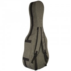 Estuches Foam Clásica Cibeles Gris Jaspeado Forro Rojo