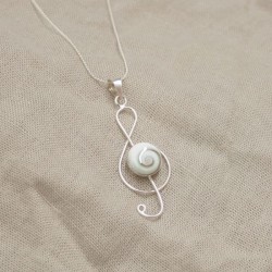 Colgante Clave de Sol Shiva (Plata de Ley)