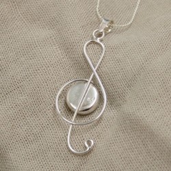 Colgante Clave de Sol Shiva (Plata de Ley)
