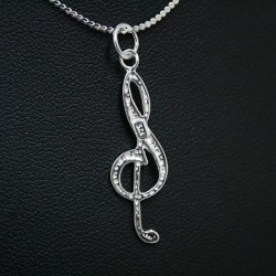 Colgante Clave de Sol Plata de Ley
