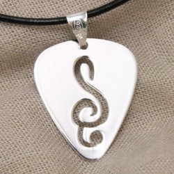Colgante Púa Clave de Sol (Plata de Ley)