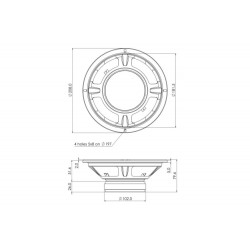 Altavoz AER 4 ohm 8"