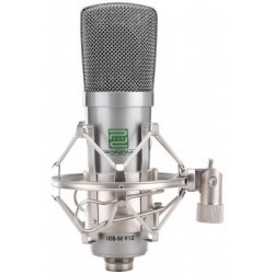 Micrófono Pronomic USB-M 910 Podcast de condensador, incluido cable, araña y funda