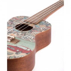 Ukelele Concert Bamboo Route Lover BU23-RO
