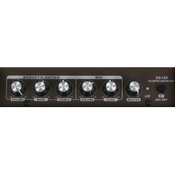 AMPLIFICADOR GUITARRA ACÚSTICA EK AUDIO AG15A DE 15W CON BATERÍA RECARGABLE