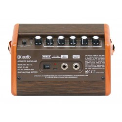 AMPLIFICADOR GUITARRA ACÚSTICA EK AUDIO AG15A DE 15W CON BATERÍA RECARGABLE