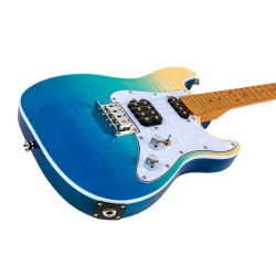 Ukelele Tenor Flight Rock Series Pathfinder Transparent Blue Electric