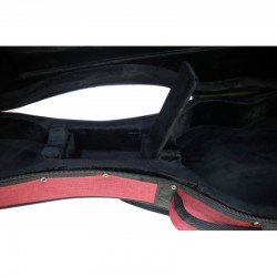 Estuches Foam Clásica Cibeles Gris Jaspeado Forro Rojo