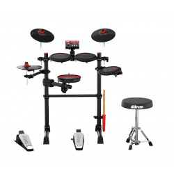 Batería electrónica DDRUM KIT DD E-FLEX BLACK RED