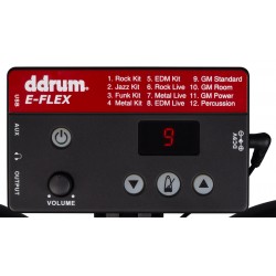 Batería electrónica DDRUM KIT DD E-FLEX BLACK RED
