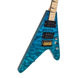 Ukelele Tenor Bones BF-2TB Azul Transparente Eléctrico