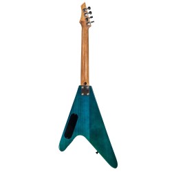 Ukelele Tenor Bones BF-2TB Azul Transparente Eléctrico