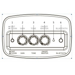 Amplificador EK de Guitarra EKA05 Portátil 5W