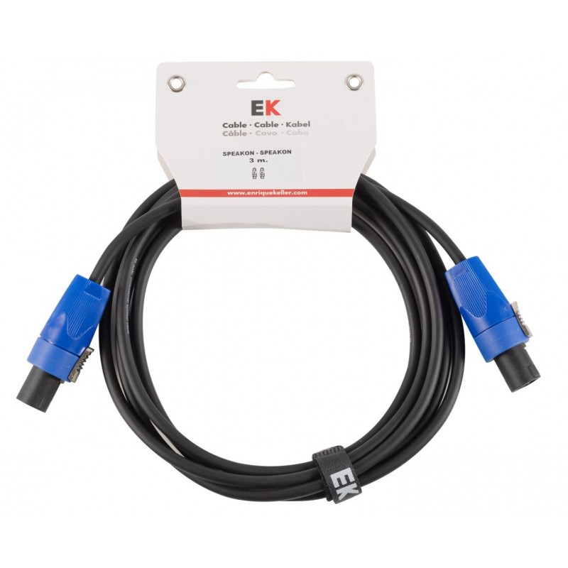 Cable EK AUDIO para Columnas Speakon-Speakon 3 M