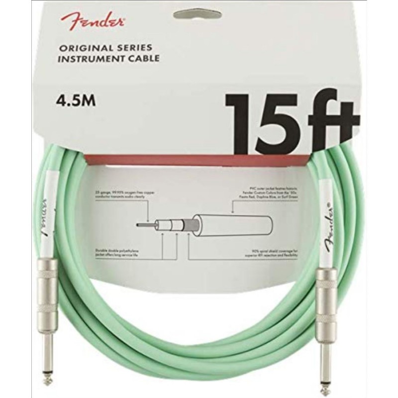 Cable Fender Original Ser. Jack-Jack (4,5 Metros) Verde 099-0515-058