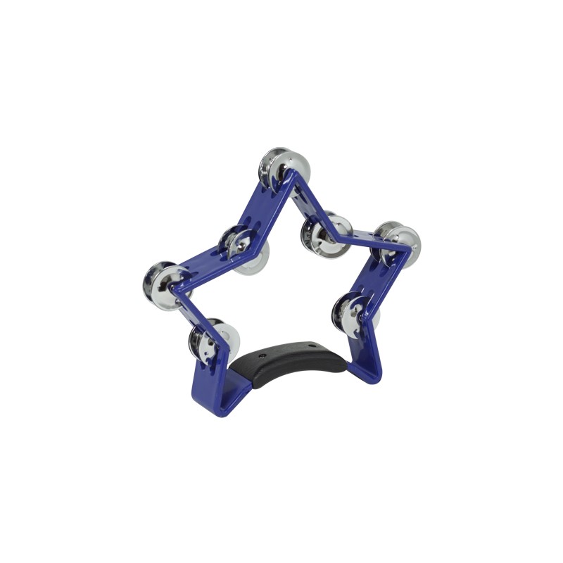 Pandereta Estrella 16 Sonajas Azul Db0749