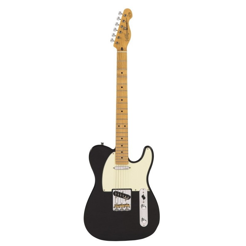 Vintage V75BK electric guitar gloss black