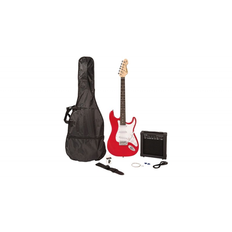 Encore E60 Blaster Electric Guitar Pack - Gloss Black