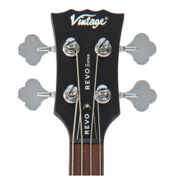 Vintage REVO Series 'Callan' Bass Guitar ~ Mahogany