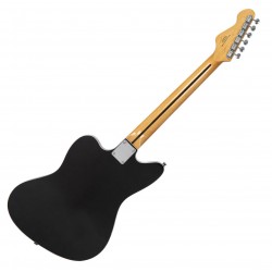Vintage REVO Series 'Surfmaster' Quad Electric Guitar ~ Boulevard Black