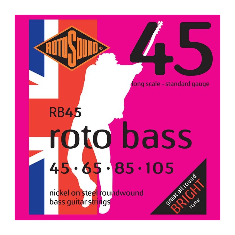 Juego de Cuerdas ROTOSOUND para Bajo 45-105