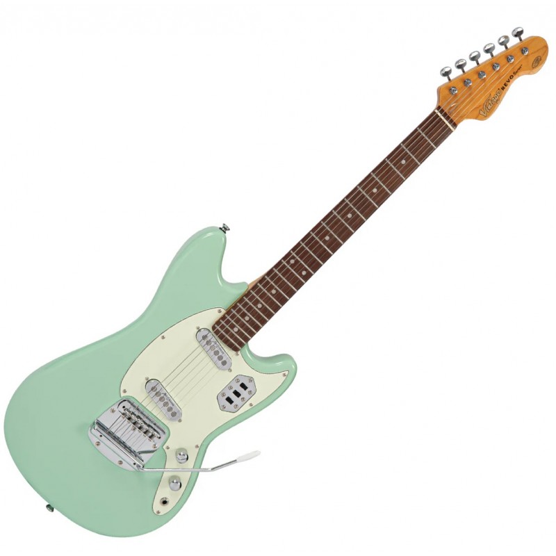 Vintage REVO Series 'Colt' SS Twin Electric Guitar ~ Ventura Green