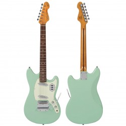 Vintage REVO Series 'Colt' SS Twin Electric Guitar ~ Ventura Green