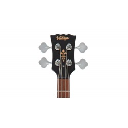 Vintage VS4 Gloss Black Bajo Eléctrico