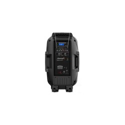 Audibax Denver 15 Plus Altavoz Activo PA 15" con Batería, Ruedas + 1 Micro Mano + 1 Diadema