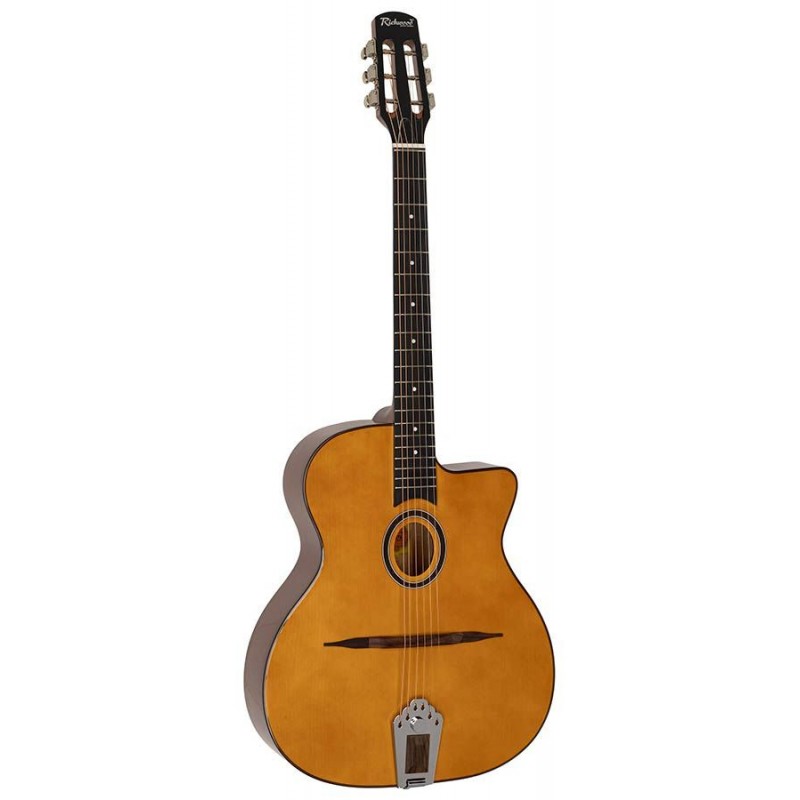 Guitarra Gitano jazz Hot Club Richwood boca ovalada  RM-70-NT