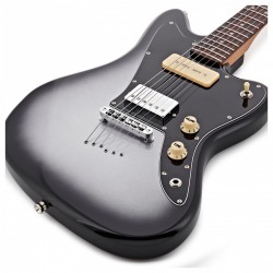Guitarra Eléctrica Jet JJ350 Baritone Moonburst Silver Burst