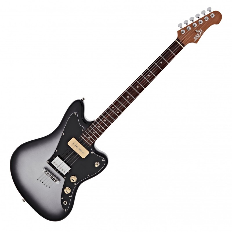 Guitarra Eléctrica Jet JJ350 Baritone Moonburst Silver Burst