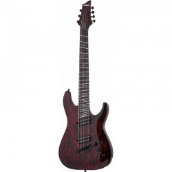 Schecter C-7 MS Silver Mountain Blood Moon