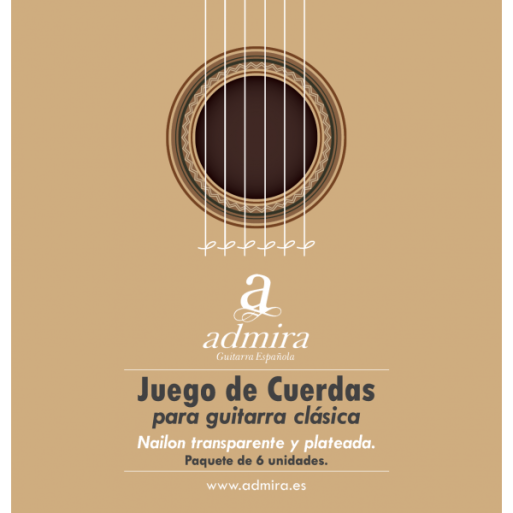 Juego de Cuerdas ADMIRA para Guitarra Clásica