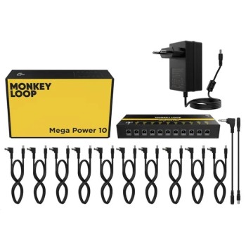 Monkey Loop Mega Power 10 Fuente Alimentación Para Pedales
