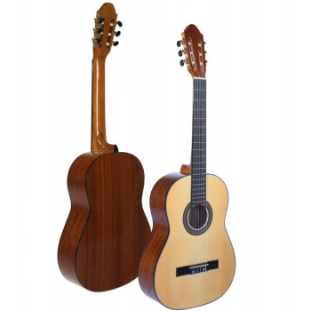 Pack de guitarra Clasica Vicente Tatay C320.202 Caja a color-Funda-Afinador-Cejilla-Tensor de cuerdas-Juego de Cuerdas