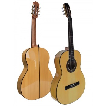 Vicente Tatay C320.560  Guitarra Flamenca con Tapa de Abeto, Cuerpo de Sicomoro, Alma Ajustable y Golpeador