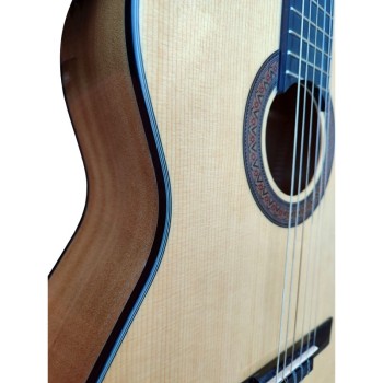 Pack de guitarra Flamenca Vicente Tatay C320.202F Con Caja a color-Funda-Afinador-Cejilla-Tensor de cuerdas-Juego de Cuerdas