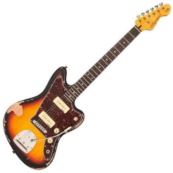 VIntage V65V Black Guitarra Eléctrica