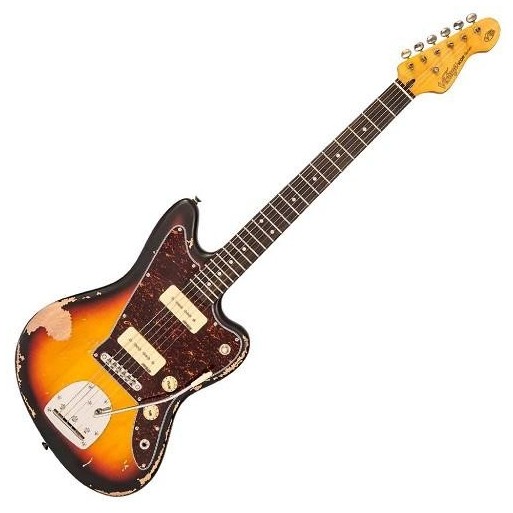VIntage V65V Black Guitarra Eléctrica
