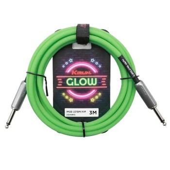 Cable Instrumento Glow Series Imge-221-3M Jack - Jack 22 Awg Kiwi pop