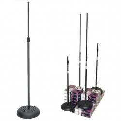 On Stage MS7201B Soporte Micro Base Redonda Negro