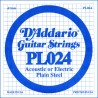 Cuerda Guitarra Eléctrica D'ADDARIO PL024