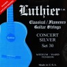 Luthier 30 Concert Silver. Tension Media-Fuerte